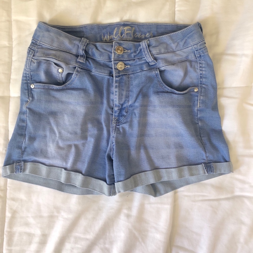 High waisted Wallflower Denim Jean Shorts
